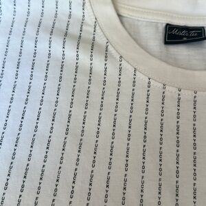 White Striped T-Shirt with a twist